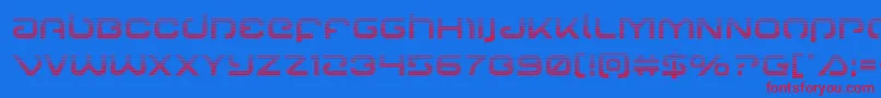 Шрифт Gunrunnergrad – красные шрифты на синем фоне