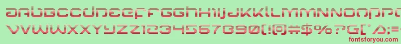 Gunrunnergrad Font – Red Fonts on Green Background