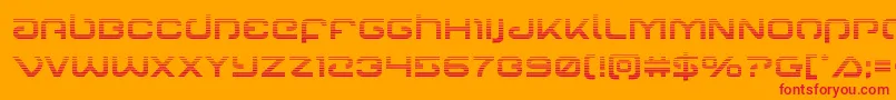 Gunrunnergrad Font – Red Fonts on Orange Background