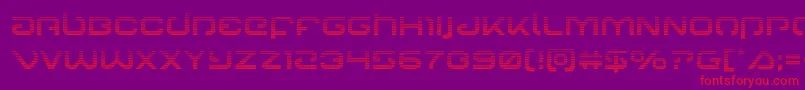 Gunrunnergrad Font – Red Fonts on Purple Background