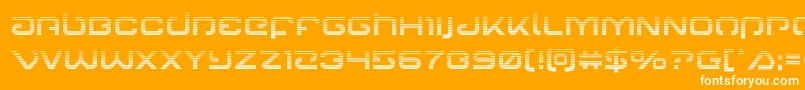 Gunrunnergrad Font – White Fonts on Orange Background