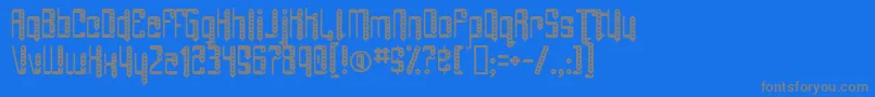 AngiePierced Font – Gray Fonts on Blue Background
