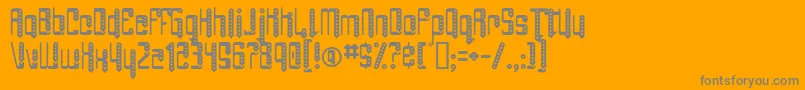 fuente AngiePierced – Fuentes Grises Sobre Fondo Naranja