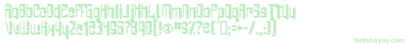 フォントAngiePierced – 緑のフォント