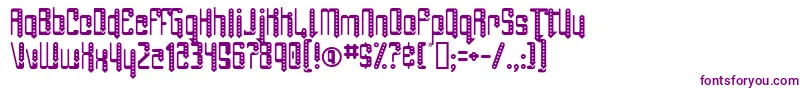 Шрифт AngiePierced – фиолетовые шрифты на белом фоне