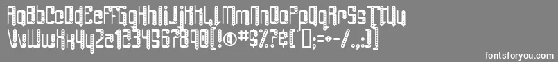 AngiePierced Font – White Fonts on Gray Background