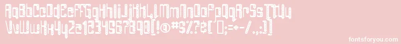 AngiePierced Font – White Fonts on Pink Background