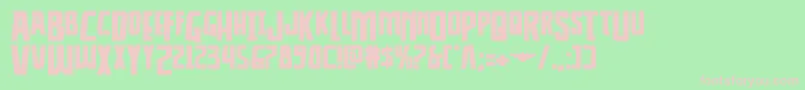 Thunderhawkdropexpand Font – Pink Fonts on Green Background