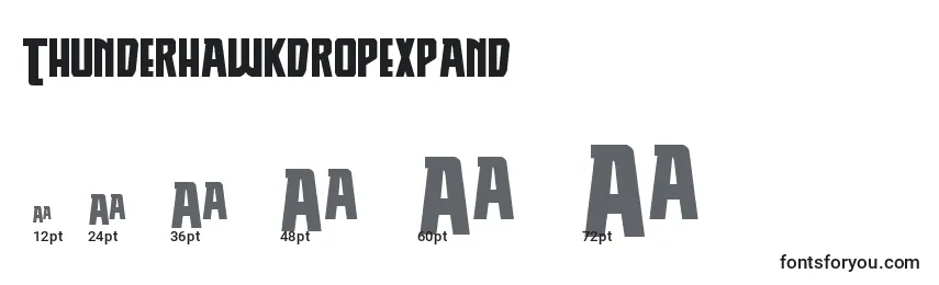 Thunderhawkdropexpand Font Sizes
