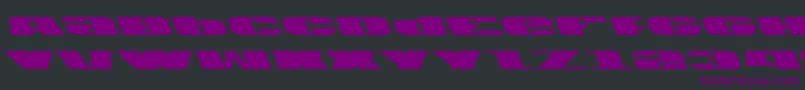 Usav2lft Font – Purple Fonts on Black Background