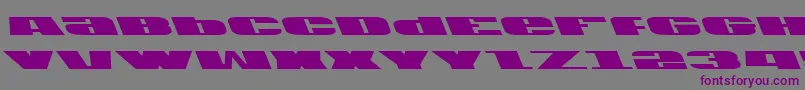 Usav2lft-Schriftart – Violette Schriften auf grauem Hintergrund