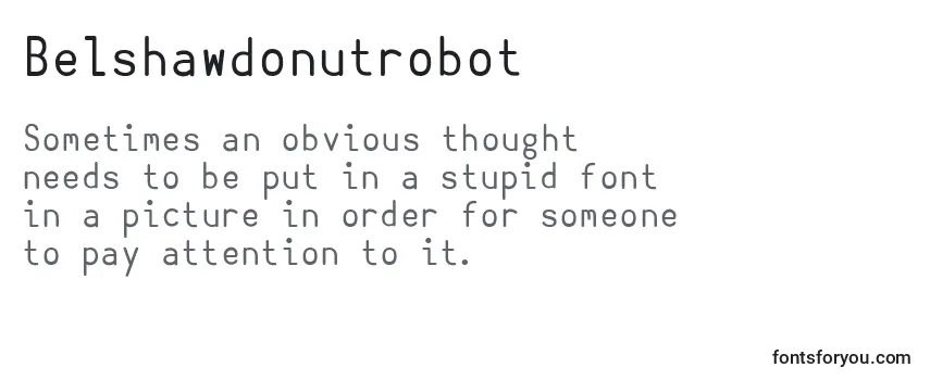 Шрифт Belshawdonutrobot