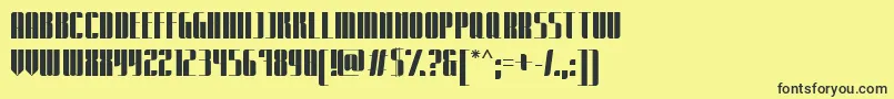 ExpatriatePromo Font – Black Fonts on Yellow Background