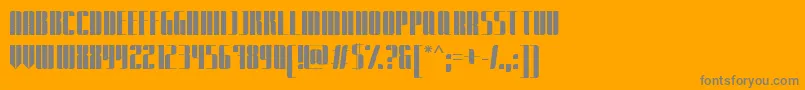 ExpatriatePromo Font – Gray Fonts on Orange Background