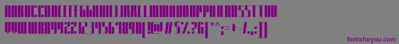 ExpatriatePromo Font – Purple Fonts on Gray Background