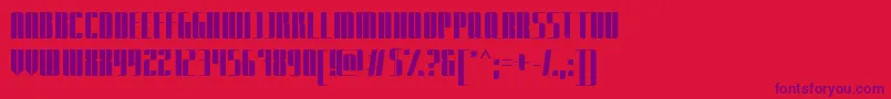 ExpatriatePromo Font – Purple Fonts on Red Background