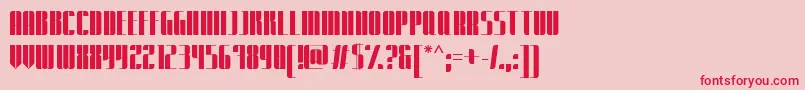 ExpatriatePromo Font – Red Fonts on Pink Background