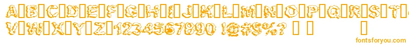 Apocalypshit Font – Orange Fonts on White Background