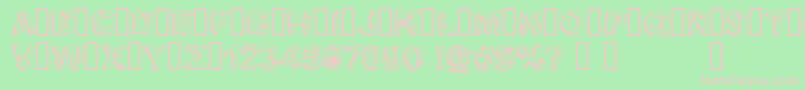 Apocalypshit Font – Pink Fonts on Green Background