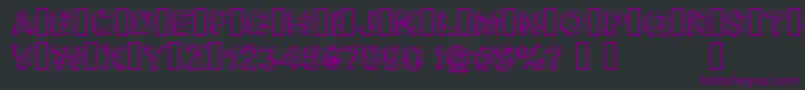 Apocalypshit Font – Purple Fonts on Black Background