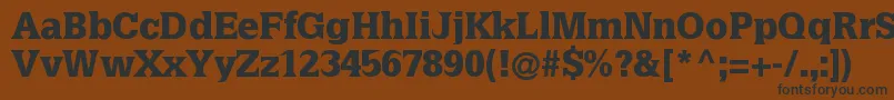 Latiniablack Font – Black Fonts on Brown Background
