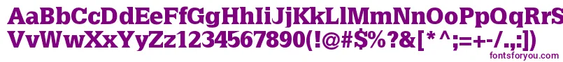 Latiniablack Font – Purple Fonts on White Background