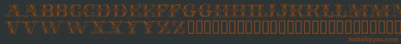 Fontanes Font – Brown Fonts on Black Background