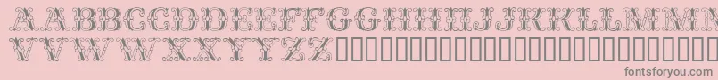 Fontanes Font – Gray Fonts on Pink Background