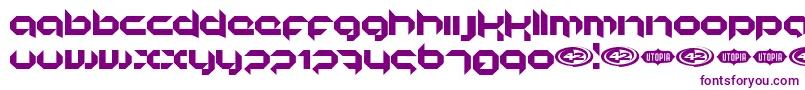 Korunishi Font – Purple Fonts on White Background