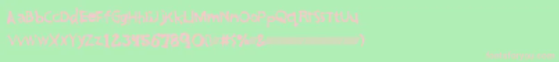 Greatfriendsdt Font – Pink Fonts on Green Background