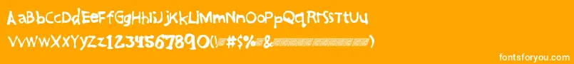 Greatfriendsdt Font – White Fonts on Orange Background