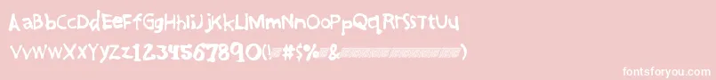 フォントGreatfriendsdt – ピンクの背景に白い文字