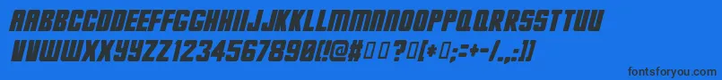 Deadjim Font – Black Fonts on Blue Background