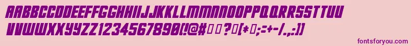 Deadjim Font – Purple Fonts on Pink Background