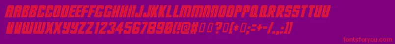 Deadjim Font – Red Fonts on Purple Background