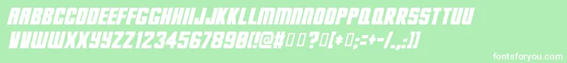Deadjim Font – White Fonts on Green Background