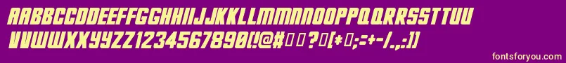 fuente Deadjim – Fuentes Amarillas Sobre Fondo Morado