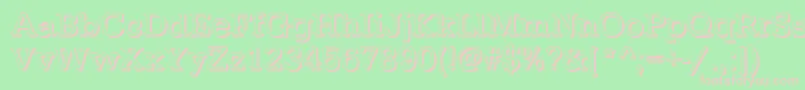 Шрифт TypewritershRegular – розовые шрифты на зелёном фоне