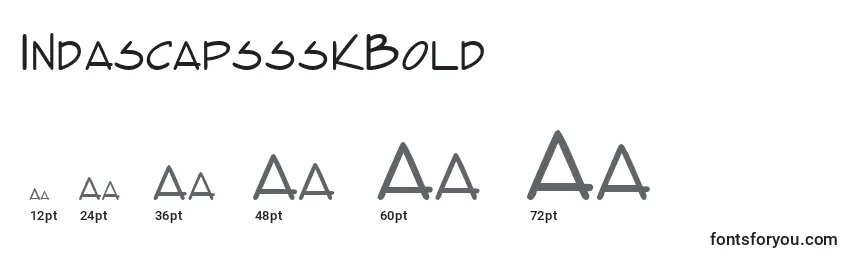 Размеры шрифта IndascapssskBold