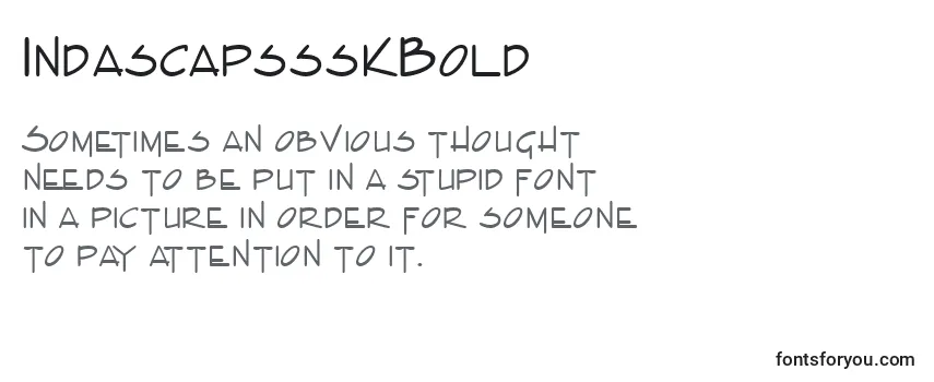 IndascapssskBold Font