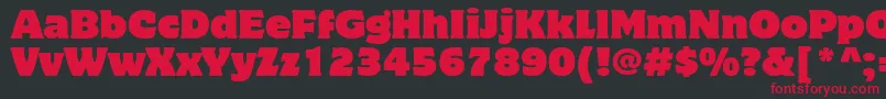 MottercorpusstdRegular Font – Red Fonts on Black Background