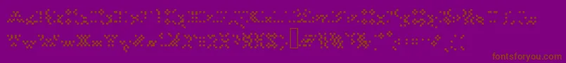 Tourdeforcealias Font – Brown Fonts on Purple Background