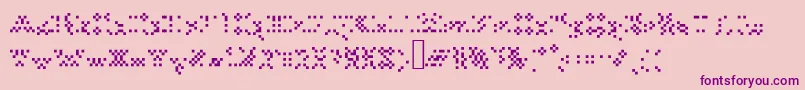 Tourdeforcealias Font – Purple Fonts on Pink Background