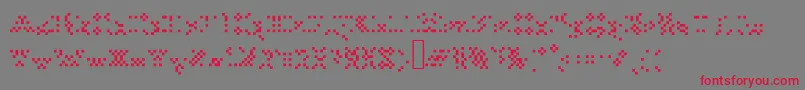 Tourdeforcealias Font – Red Fonts on Gray Background