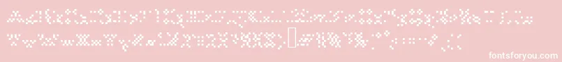 Tourdeforcealias Font – White Fonts on Pink Background