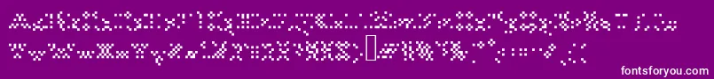 Tourdeforcealias Font – White Fonts on Purple Background