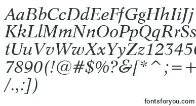 Dutch809ItalicBt font – multiline Fonts