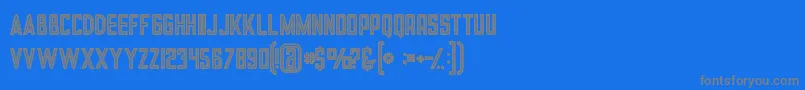 fuente Tronboldinline – Fuentes Grises Sobre Fondo Azul