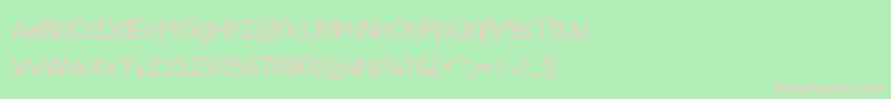 DeusEtchedMachina Font – Pink Fonts on Green Background