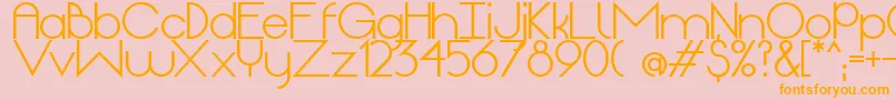 OriginBold Font – Orange Fonts on Pink Background